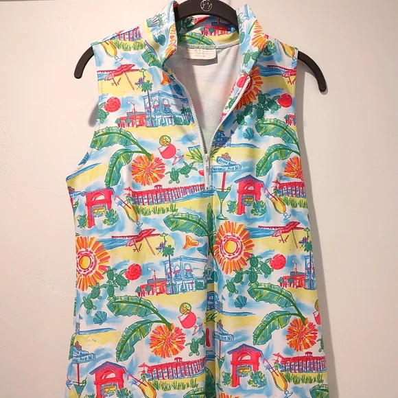 Smith & Quinn Custom Katherine Golf Sleeveless Dress Venice Beach Tropic… - Picture 3 of 11